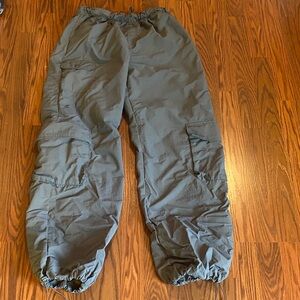 Love Tree Charcoal parachute pants. Size L